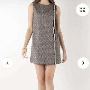 EMILY MCCARTHY-Tory Tunic Green Tonal Monogram-Size Small